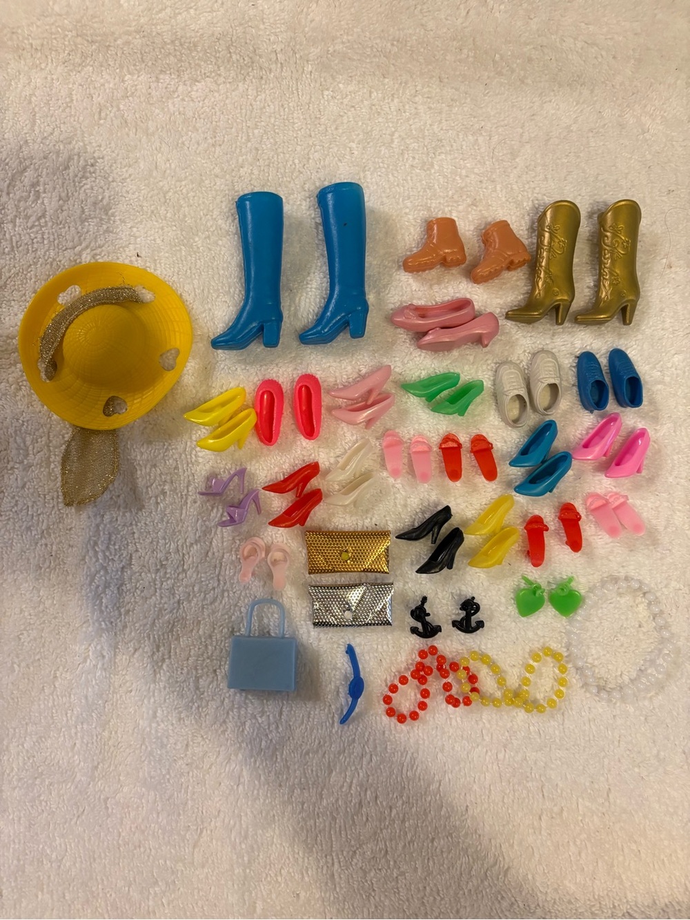 Vintage Barbie Doll Shoes Lot 22 Pairs Mattel Boots Heels Sandals Accessories